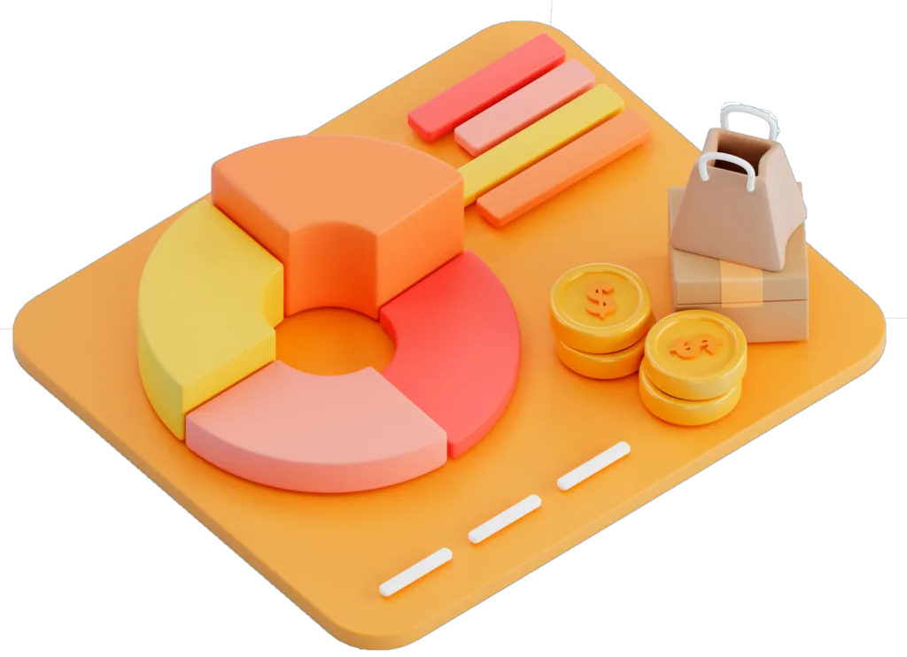 Gráfico demonstrando os resultados de uma consultoria tributária bem-sucedida.